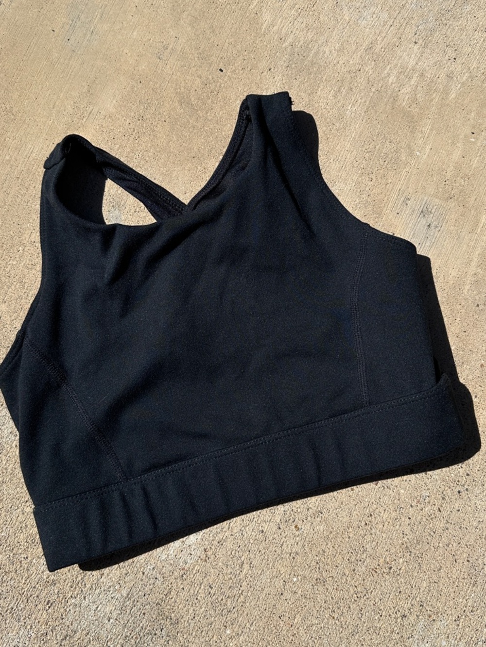 Everyday Yoga Black Criss Cross Athletic Sports Bra